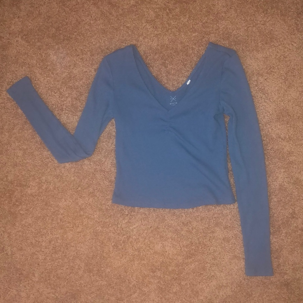 PacSun Basics long sleeve crop tee